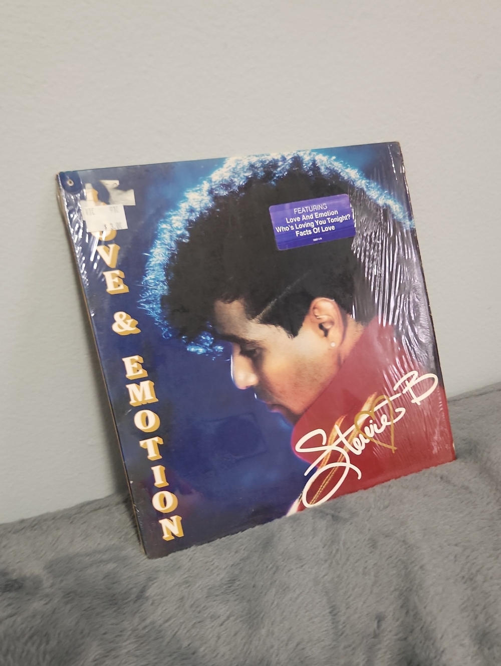 Stevie B "Love & Emotion" Vinyl LP - Blue & Red Cover